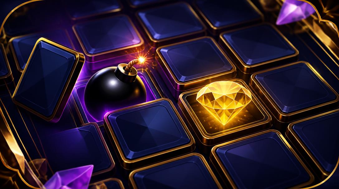 Mines โ Reveal safe tiles, dodge the bombs, bank your multiplier.